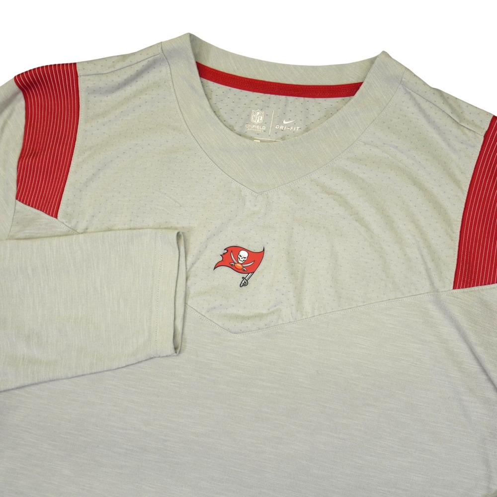 Nike‎ Tampa Bay Buccaneers Shirt Mens XL Grey Long Sleeve NFL On-Field Dri-FIT